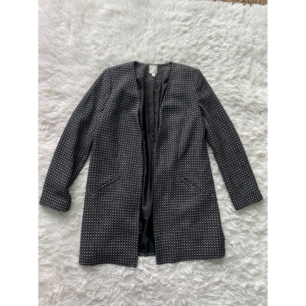 Halogen Open Front Tweed Blazer Jacket